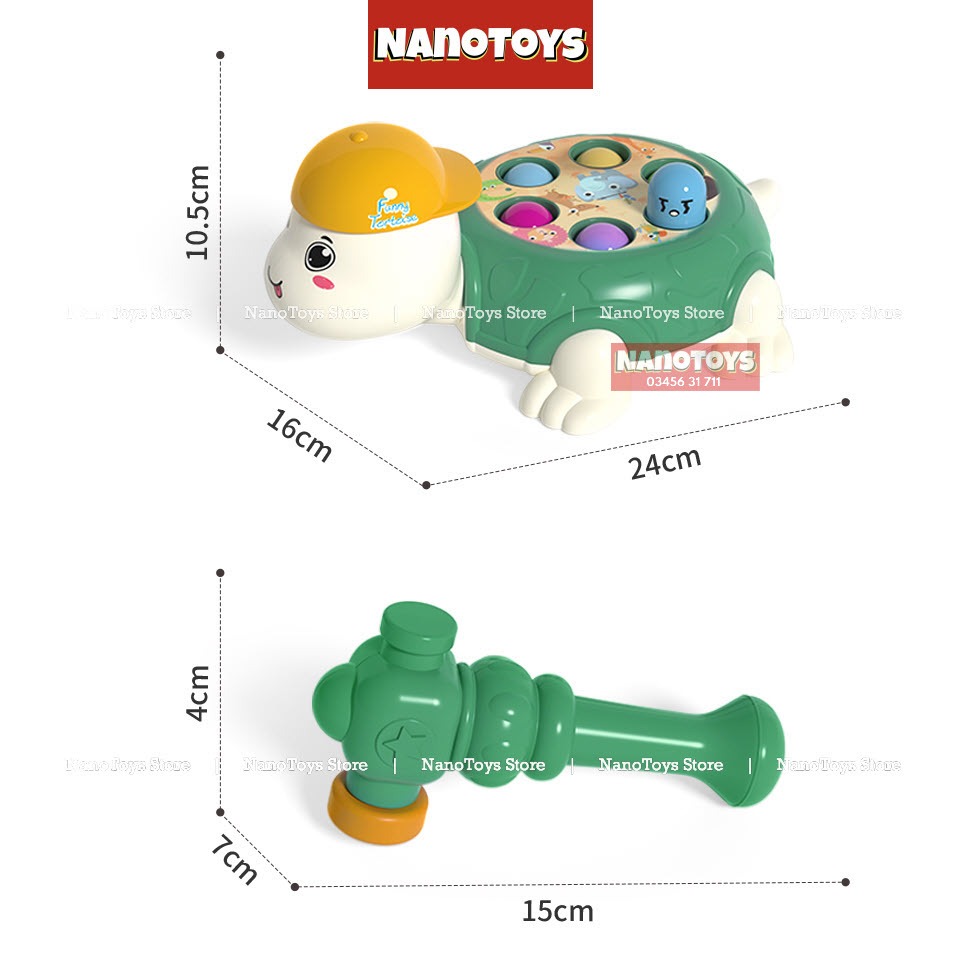 Đồ chơi đập chuột trẻ em nhiều mẫu, có nhạc và đèn siêu xinh - NANOTOYS STORE