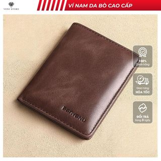 Ví nam nhỏ gọn dáng đứng da bò cao cấp, trẻ trung nam tính lịch lãm - VNA21