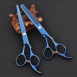 Bộ Kéo Cắt Tỉa Tóc Chuyên Nghiệp JAPAN 6 Inch Màu Xanh Sắc Bén An Toàn Dễ Sử Dụng