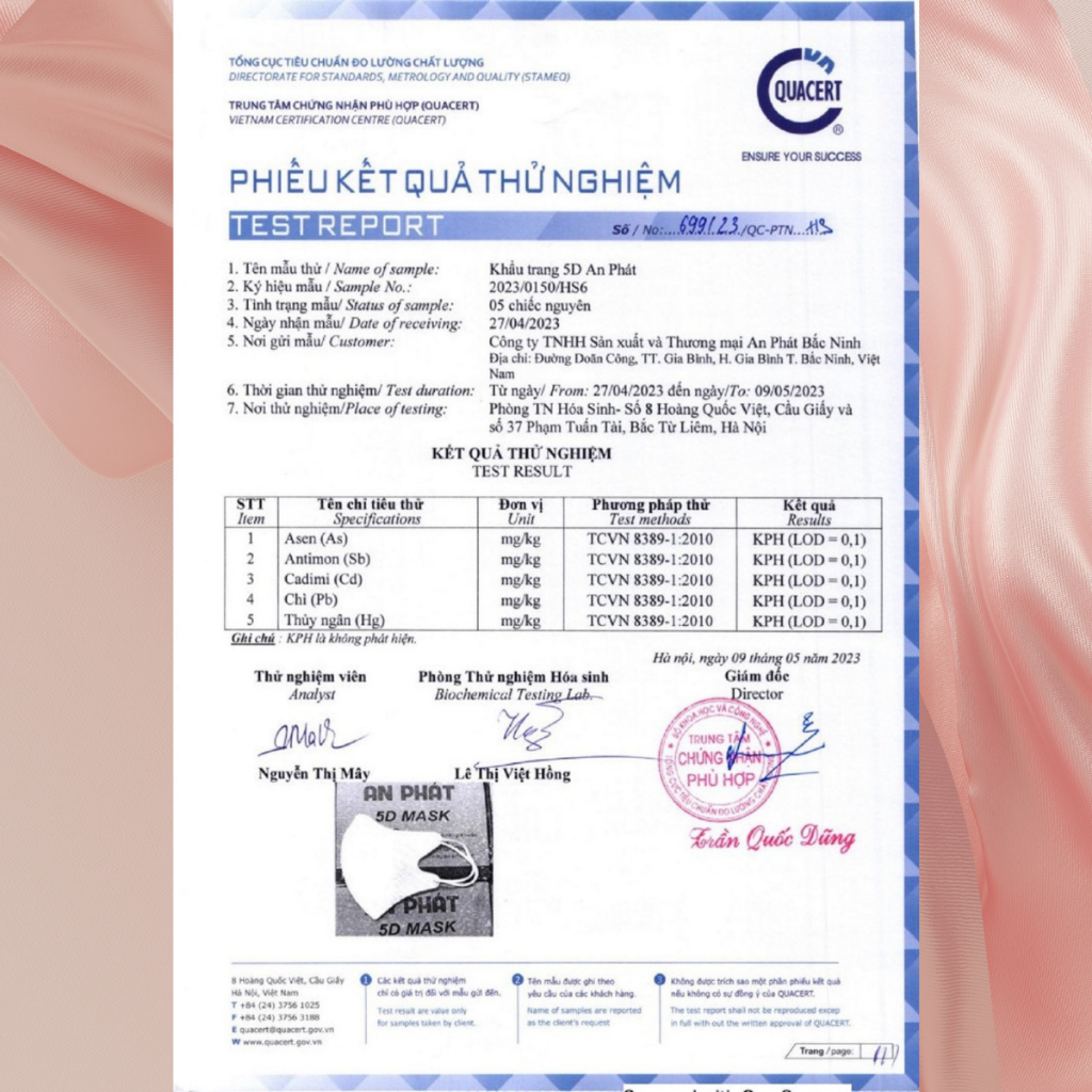 Thùng 500 Chiếc Khẩu Trang 5D An Phát, 3 Lớp Kháng Khuẩn, Chống Tia UV,Thoáng Khí, Mềm Mại