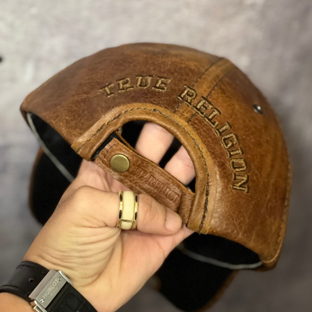 Nón ông địa u da bò thật Mũ lưỡi trai ông địa true có video review