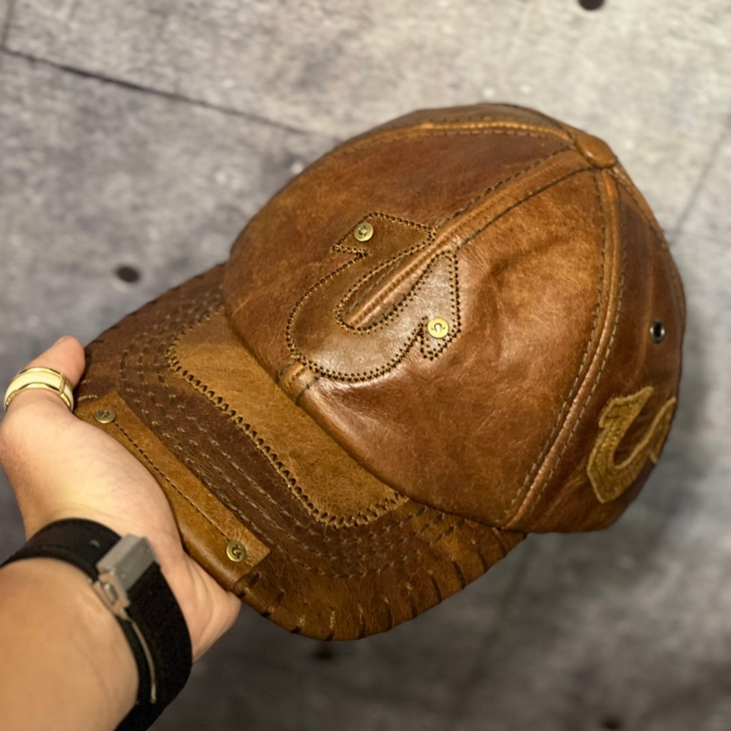 Nón ông địa u da bò thật Mũ lưỡi trai ông địa true có video review