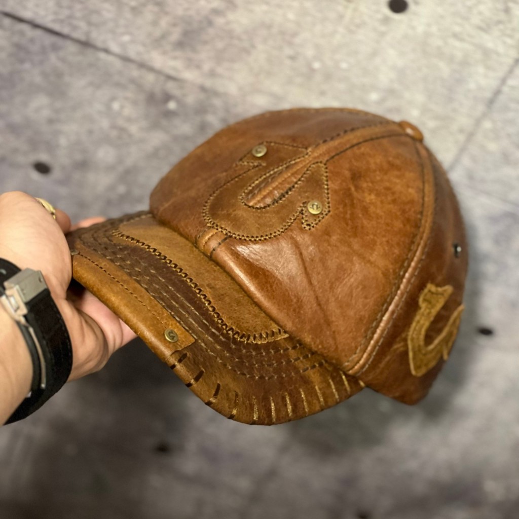 Nón ông địa u da bò thật Mũ lưỡi trai ông địa true có video review