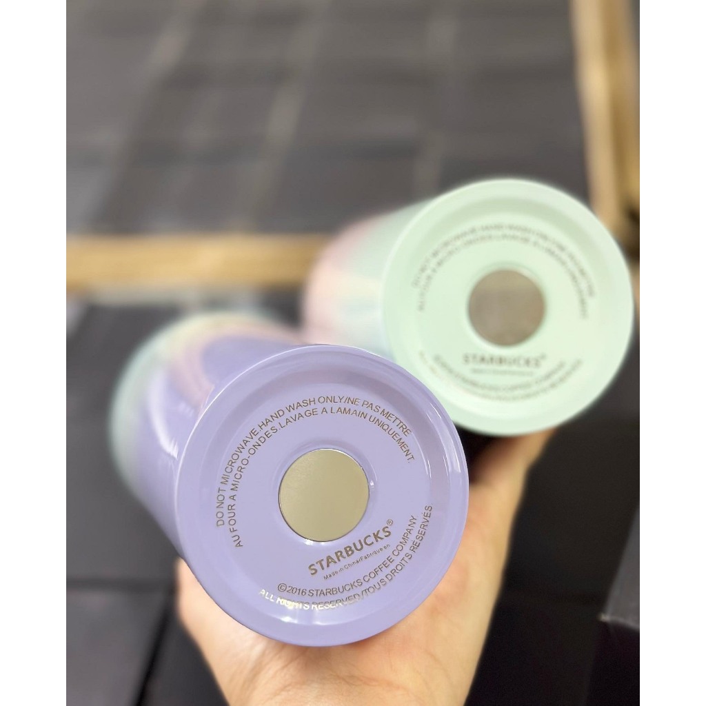 Cốc Starbuck Phiên Bản Màu Ombre Dung Tích 710ml, Ly Starbuck Chất Liệu SUS304 Giữ Nhiệt 8-12h - OrderChinaTanGoc