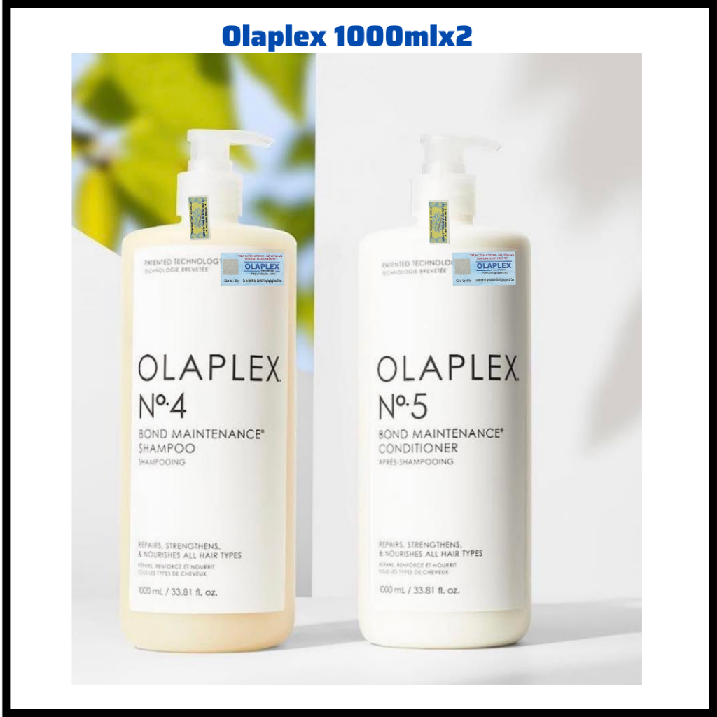 OLAPLEX Combo Dầu Gội Xả Olaplex số 4 & số 5 phục hồi và nuôi dưỡng mái tóc khô xơ.