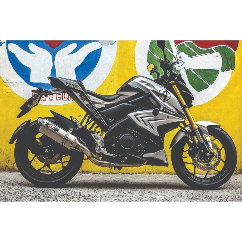 Tem Trùm Xe CHROME NHÔM XƯỚC TFX 150 mẫu TFX03 | TFX | Chất liệu Decal 3 lớp, Chống nước, Chống xước