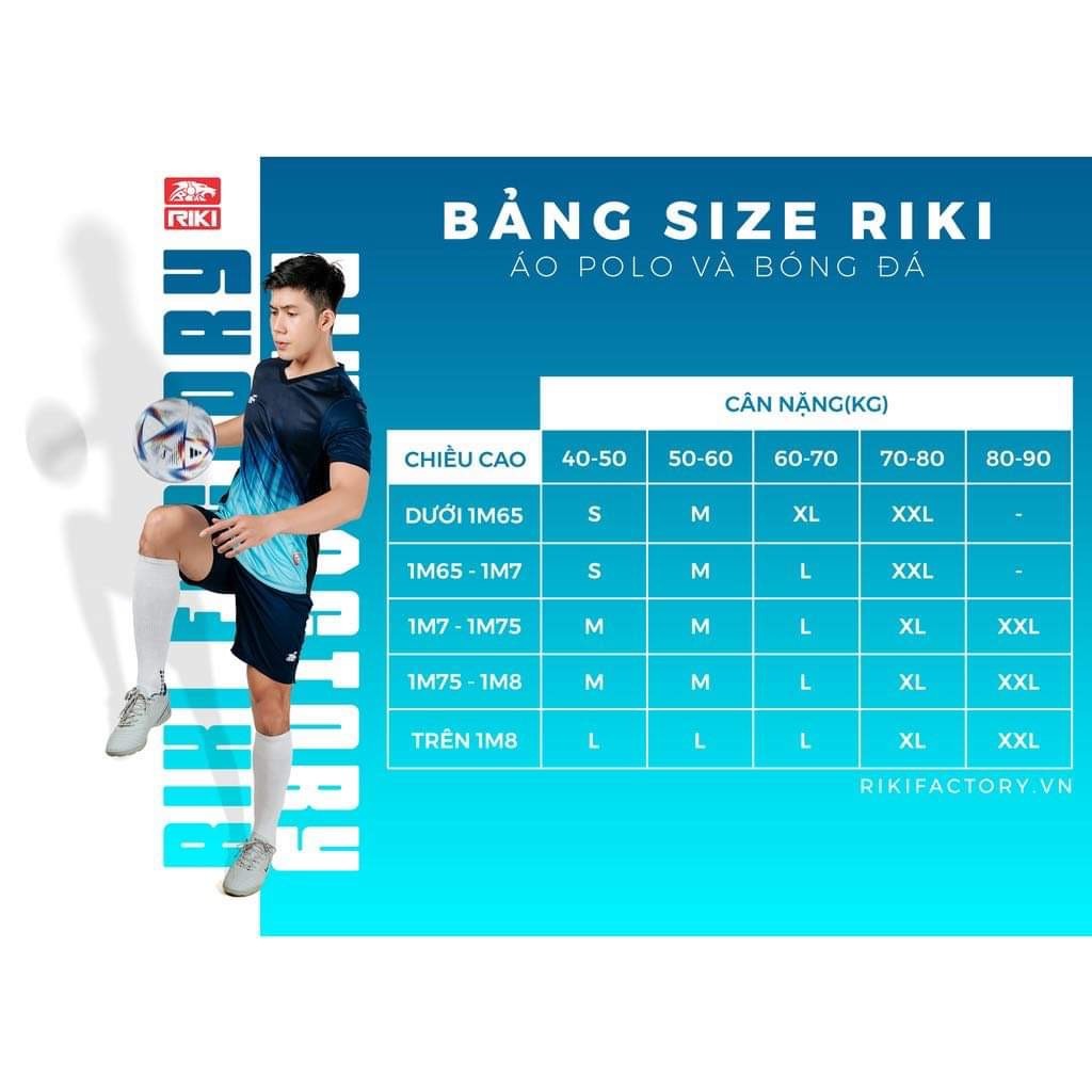 Bộ Quần Áo Thể Thao Đá Bóng Riki C350 - Thoáng Mát, Co Giãn Đa Chiều