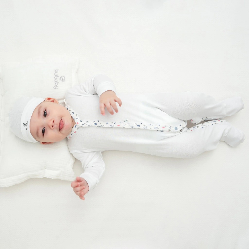 Bubaby Body dài tay cài giữa Leafly - Pure Cotton BCT210200