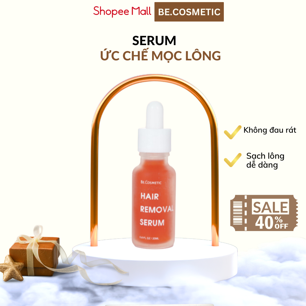 Serum giúp ức chế mọc lông Becosmetic dành cho vùng kín, bikini, chân, tay, nách 5ml