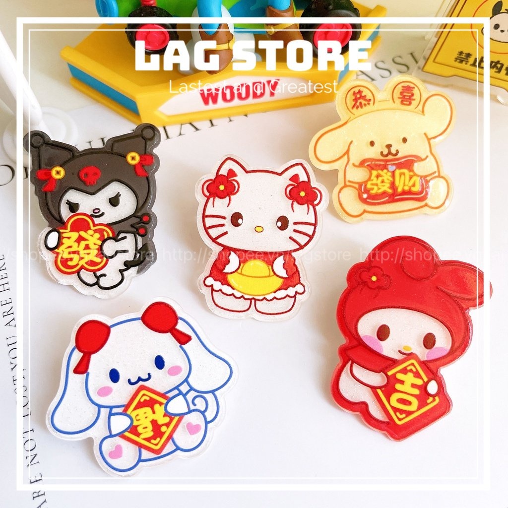 Charm Thẻ Trang Trí 1 Mặt Nhân Vật Hoạt Hình Siêu Cute Dễ Thương | Charm Làm Ping Cài Áo, Kẹp Tóc | LAG Store