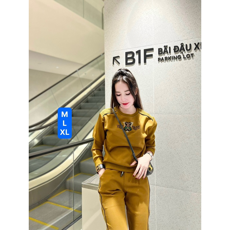 Bộ đồ nữ.sét thể thao thu đông đẹp cổ tròn dài tay đồ mặc nhà chất vải nỉ tăm hàng Quảng Châu đẹp,Size MLXL Tô Hoa shop