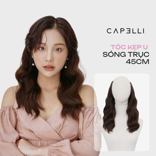 Tóc kẹp u capelli xoăn sóng trục 45cm