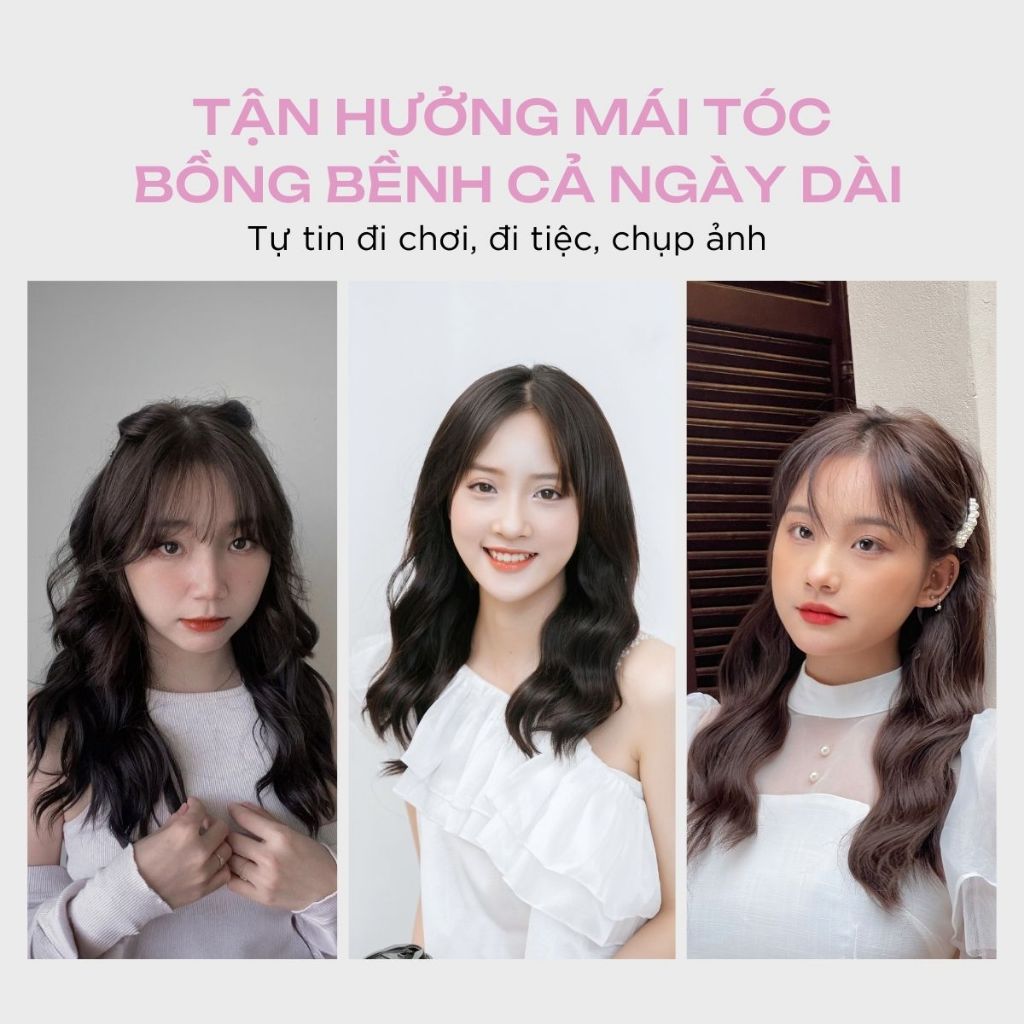 Tóc Kẹp U CAPELLI Xoăn Sóng Trục 45cm