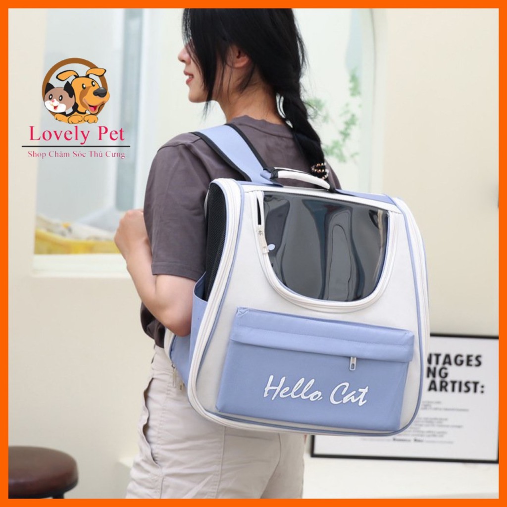 Balo vận chuyển dành cho chó mèo Hello Cat