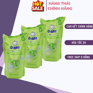 ComBo 3 Túi Nước xúc bình sữa Dnee, Nước rửa bình sữa Dnee dạng túi 550ml hàng thái lan...