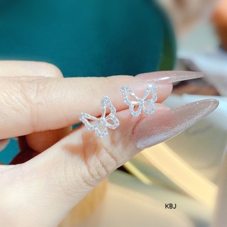 Bông tai / Khuyên tai bạc Ceri Silver hồ điệp nạm đá