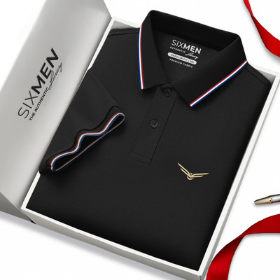 Áo polo nam cao cấp có cổ [Tặng Kèm Hộp Quà] SIXMEN 3RIM Eagle - Áo polo vải FeelMax thoáng mát