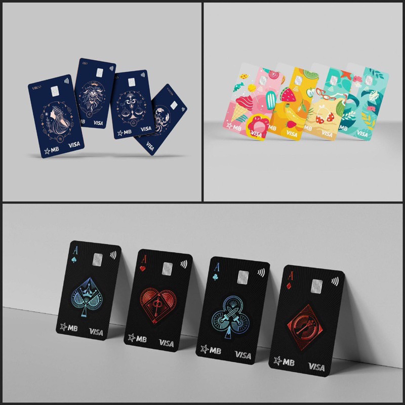 Dịch vụ phát hành thẻ MB Hi Collection - Thẻ Ba bích ♠️