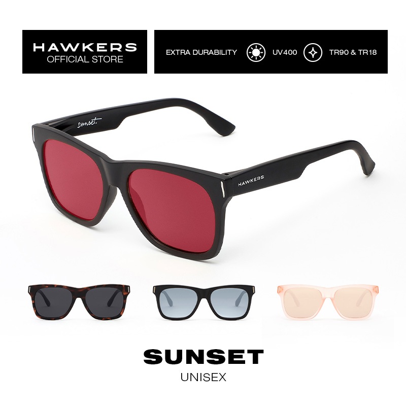 HAWKERS Sunset Asian Fit Sunglasses For Men And Woman, Unisex. Official Product Designed In Spain