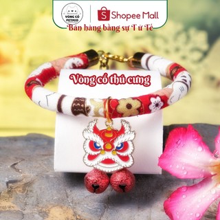 Vòng cổ cho mèo,chó,petmio dây to.vòng handmade tự thiết kế nâng tầm nét đẹp cho thú cưng không sợ nước
