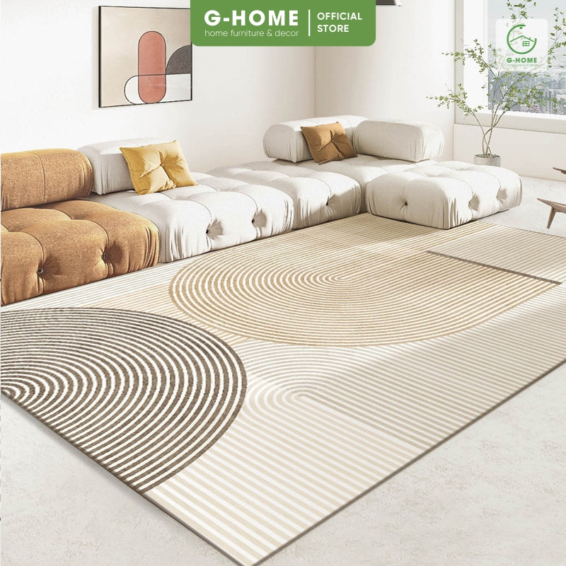 Thảm trải sàn họa tiết Bắc Âu Ghome thảm sàn chất liệu nỉ mềm cao cấp trải phòng khách phòng ngủ sang trọng TS23M1