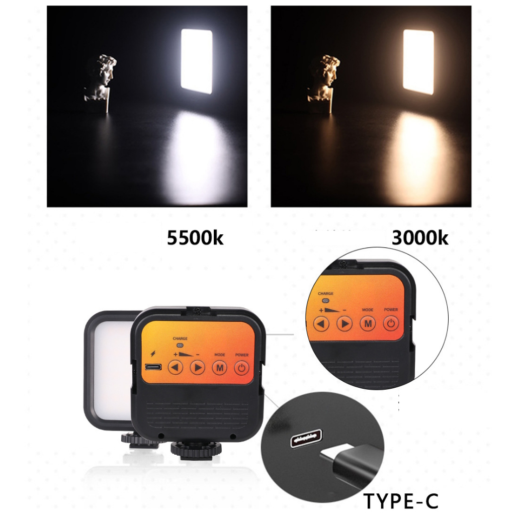 Đèn Led trợ sáng quay phim, livestream LED cho điện thoại, gopro, máy ảnh, máy quay...