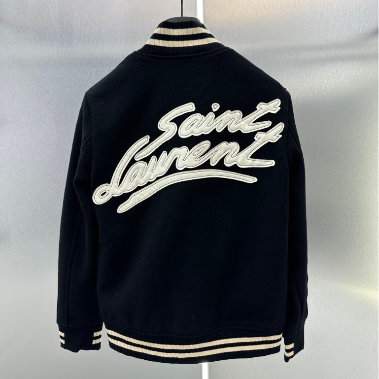 ÁO Khoác Dạ Sanlaurenn Thêu chữ Da Hàng Chuẩn Scap 1;1
