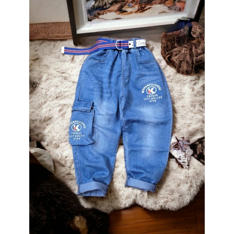 Quần jean dài bé trai sz 18_55kg ,quần bò dài bé đi học đi chơi chất mềm co giãn