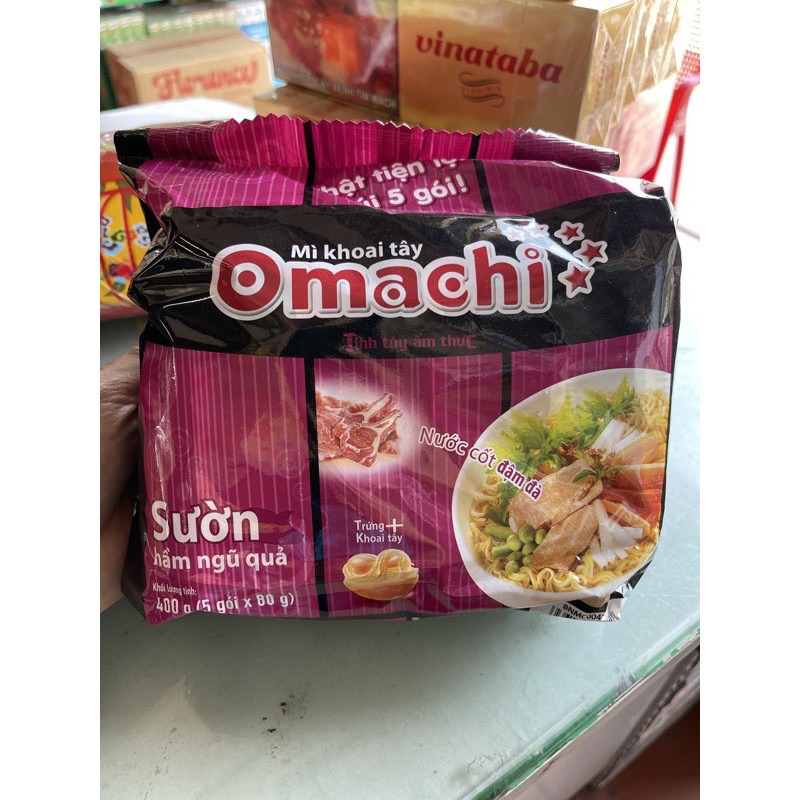 Combo 5 gói mì Omachi sườn hầm ngũ quả