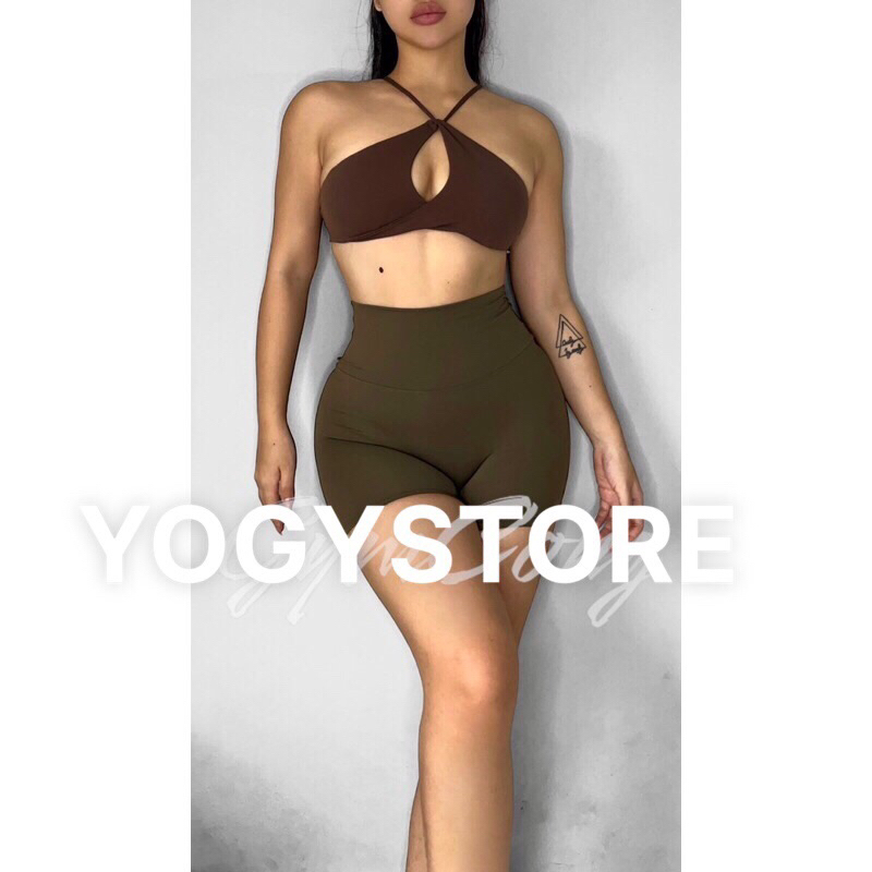 Quần tập thể thao gym yoga Tomtiger chất vải thun poly dày dặn cao cấp.