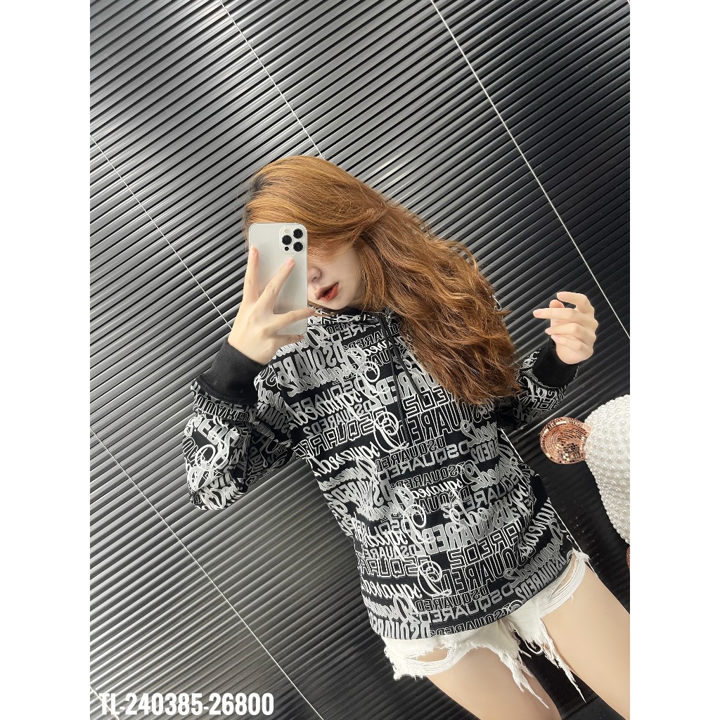 🔥Hot🔥Áo hoodie Dsquared2 họa tiết chữ thiết kế hot trend Nam nữ Thu Đông 2023