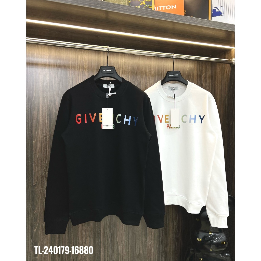 🔥Hot🔥Áo nỉ GVC in chữ màu thiết kế hot trend Nam Nữ Thu Đông 2023