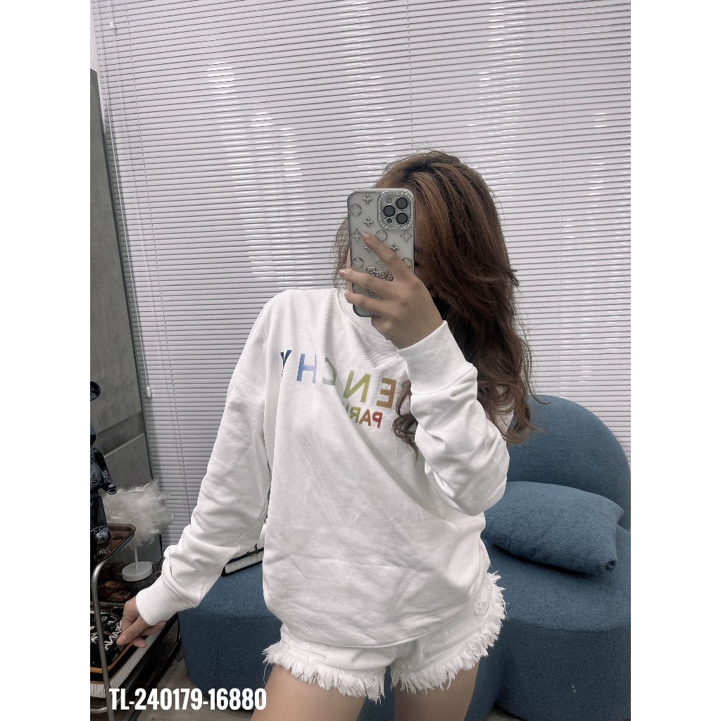 🔥Hot🔥Áo nỉ GVC in chữ màu thiết kế hot trend Nam Nữ Thu Đông 2023