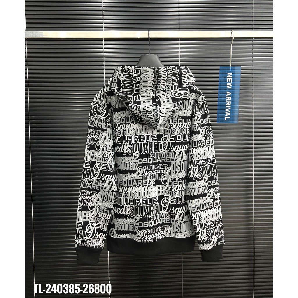 🔥Hot🔥Áo hoodie Dsquared2 họa tiết chữ thiết kế hot trend Nam nữ Thu Đông 2023