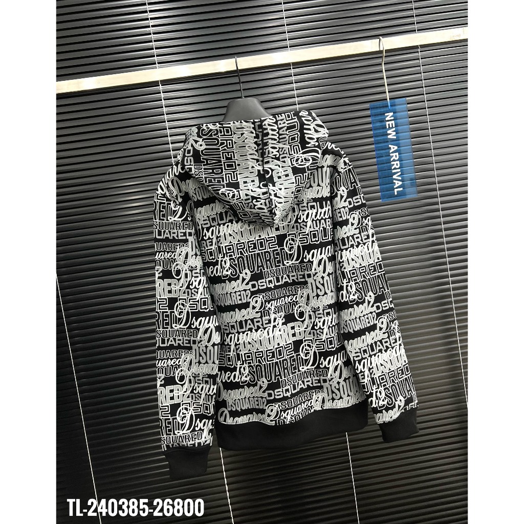 🔥Hot🔥Áo hoodie Dsquared2 họa tiết chữ thiết kế hot trend Nam nữ Thu Đông 2023