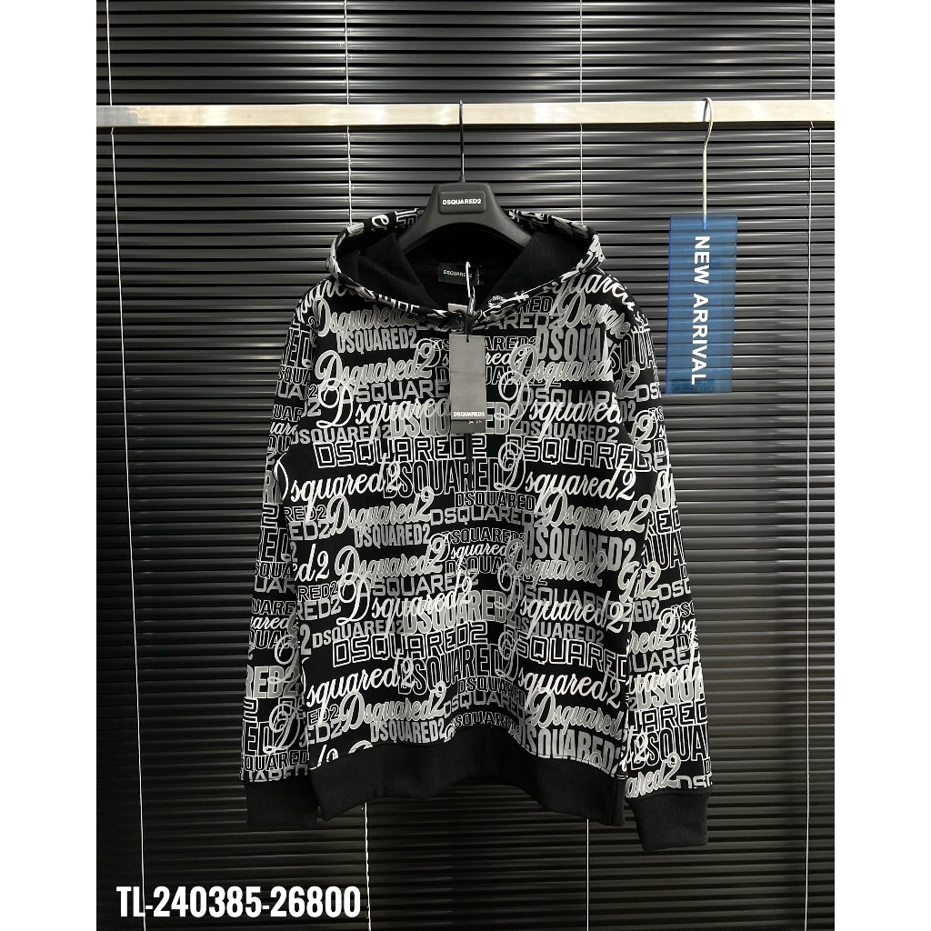 🔥Hot🔥Áo hoodie Dsquared2 họa tiết chữ thiết kế hot trend Nam nữ Thu Đông 2023