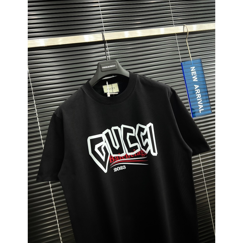 🔥Hot🔥Áo thun Gucci in chữ thiết kế hot trend Nam nữ New 2023