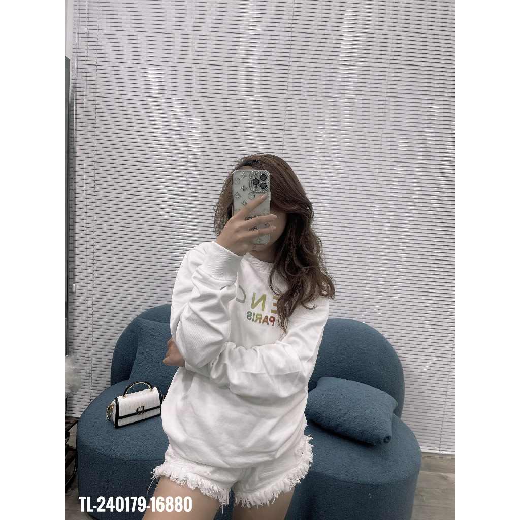 🔥Hot🔥Áo nỉ GVC in chữ màu thiết kế hot trend Nam Nữ Thu Đông 2023