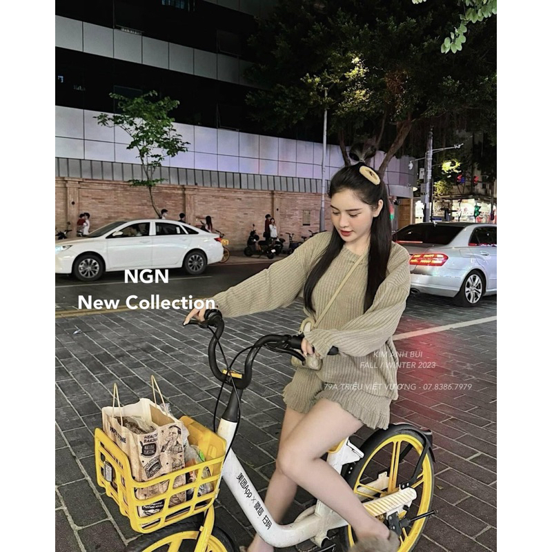 Set Bộ Len Sợi Babeebear Viền Bèo Kim Anh Bùi