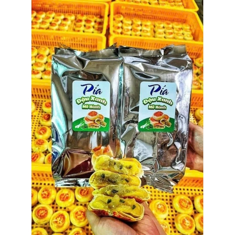 Bánh Pía Đậu Xanh Mỡ Hành