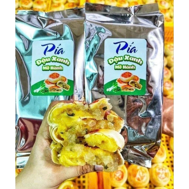 Bánh Pía Đậu Xanh Mỡ Hành