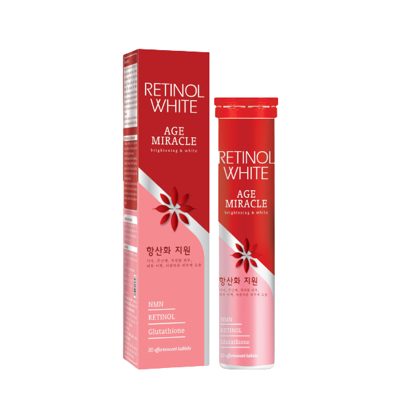 Viên sủi trắng da Retinol White bổ sung collagen & retinol giúp da căng mịn, giảm nám, mờ thâm