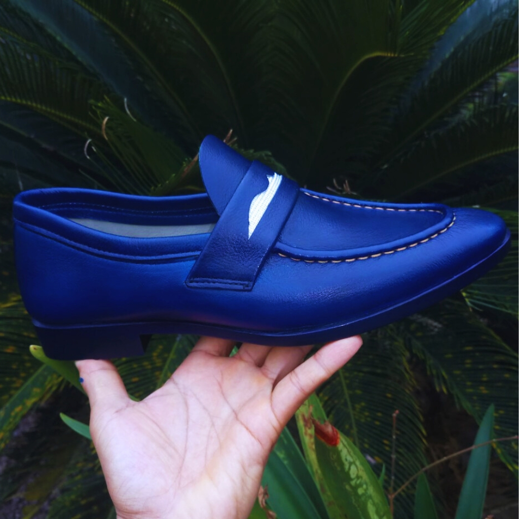 Giày lười da bò nam mã K189,giày da nam cao cấp, hàng thủ công thượng hạng việt nam,chất liệu da bò 3 màu đen,nâu,xanh.