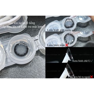 [1 ĐÔI] Lens Pink / Violet 0 độ JOLLY STORE Kính áp tròng LUNA EYES