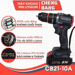 Máy khoan pin cb20-10a cầm tay không chổi than lõi đồng, máy khoan, máy vặn vít pin lathium 5 cell, khoan sắt, tường, gỗ