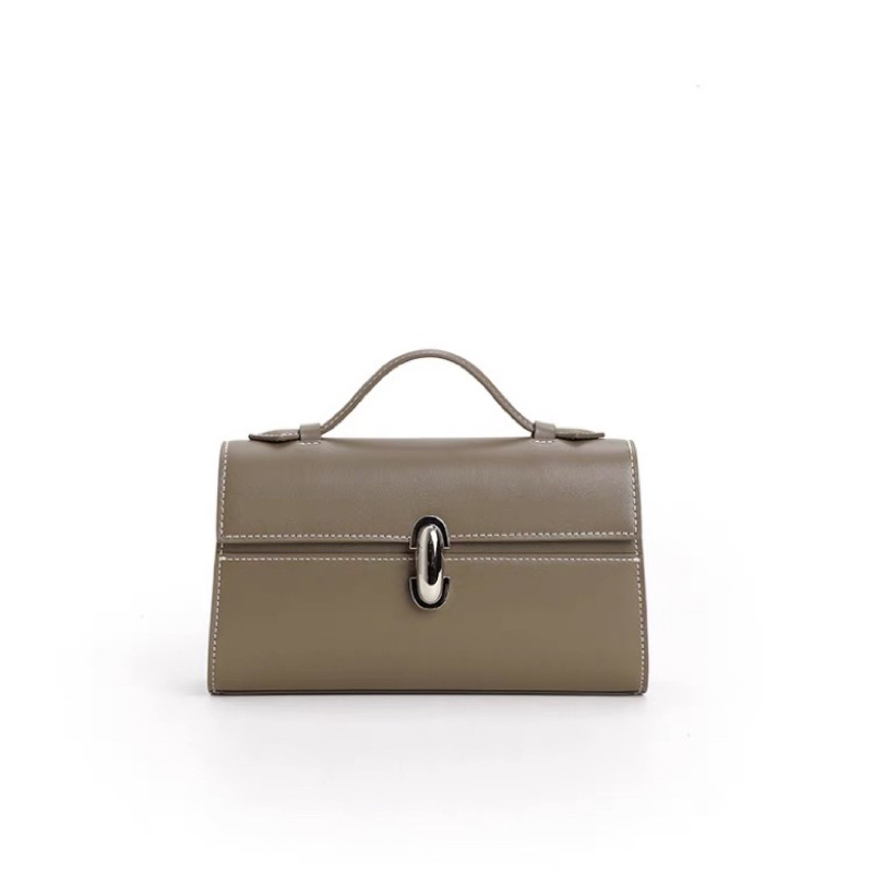 TÚI DA BÒ CAO CẤP KHOÁ HÌNH THOI | SALT DÉ STUDIO