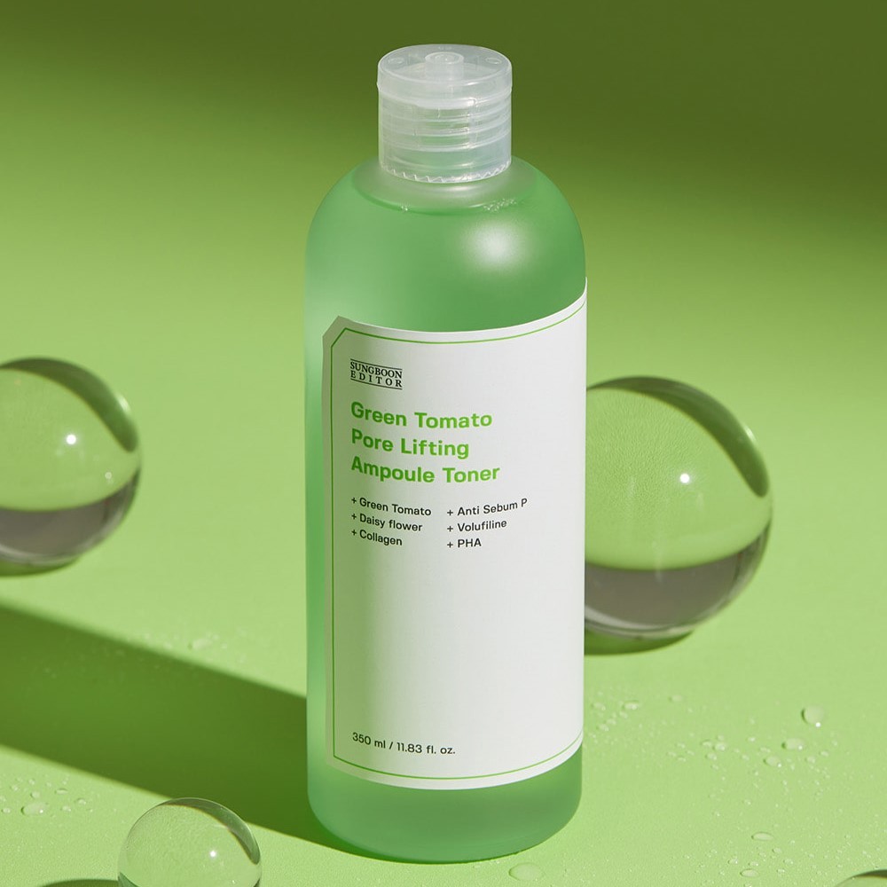 Toner cà chua xanh SUNG BOON Green Tomato Pore Lifting Ampoule Toner