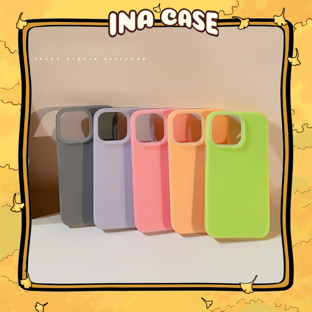 Ốp lưng iphone chống bẩn Jelly Silicone 16promax/ 16pro/ 16plus/ 16/ 15promax/ 15pro/ 15/ 14promax/ 14pro/ 14/ 13promax