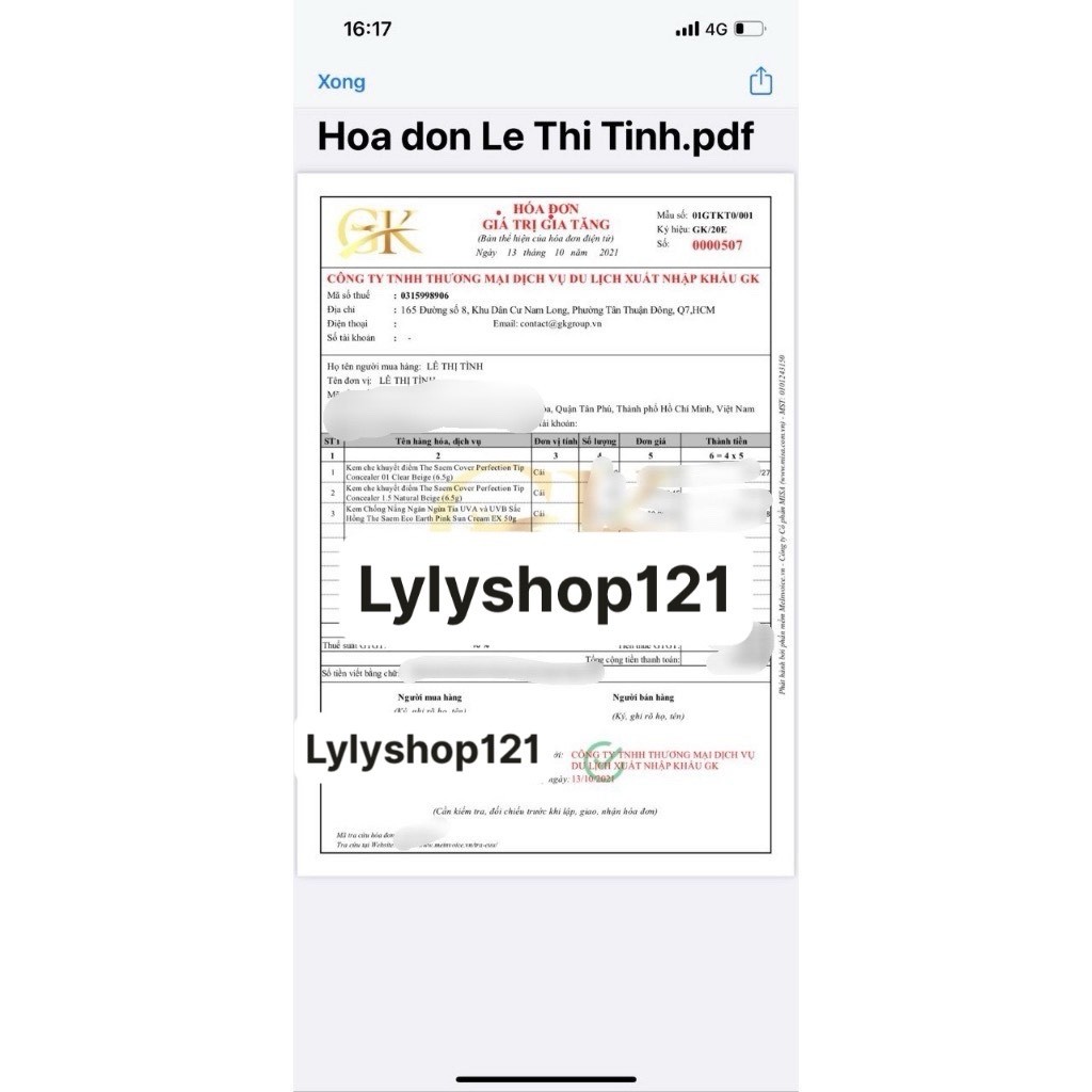 Kem che khuyết điểm THE SAME hoàn hảo