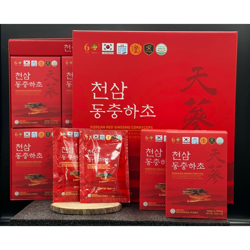 Nước hồng sâm đông trùng hạ thảo Hàn Quốc 30 gói x 50ml